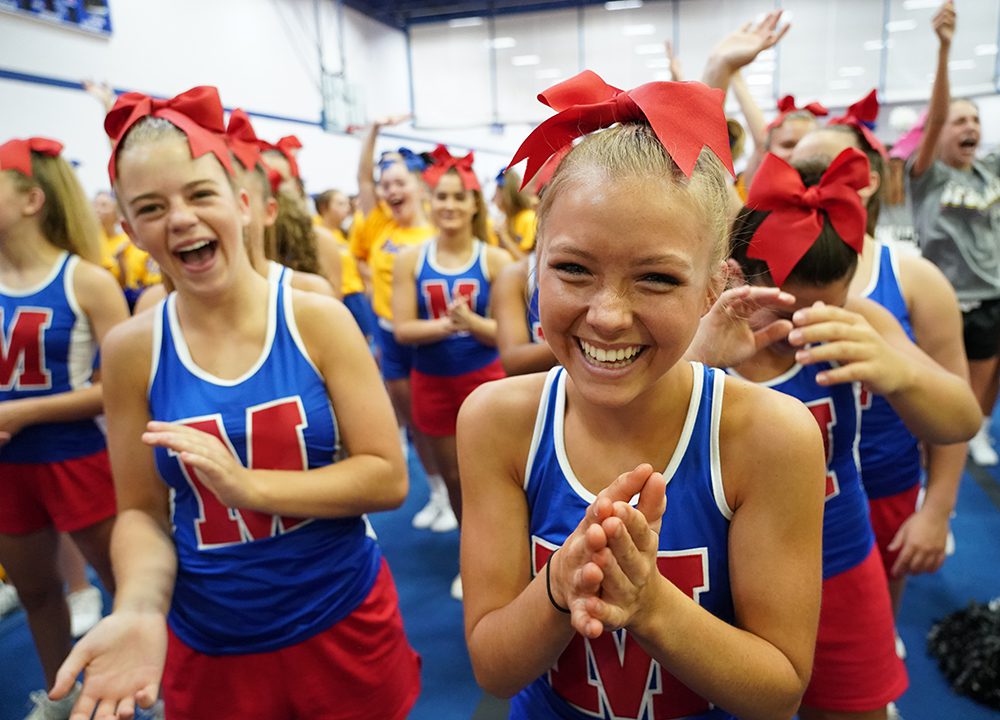 UCA Camp at Purdue University Universal Cheerleaders Association