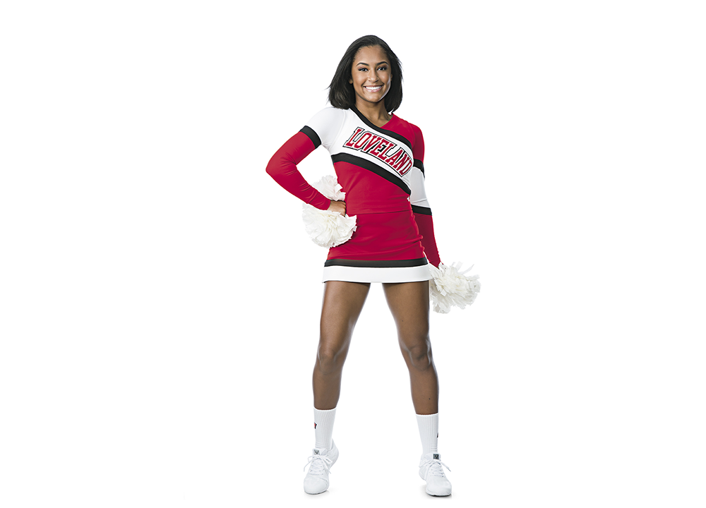 Real Authentic Red Black Cheer High School Cheerleading Varsity Warm Up Pants 